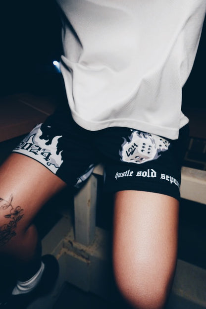 L2HxSV Black Mesh Shorts